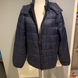 Abercrombie And Fitch Blue Light Puffer Coat